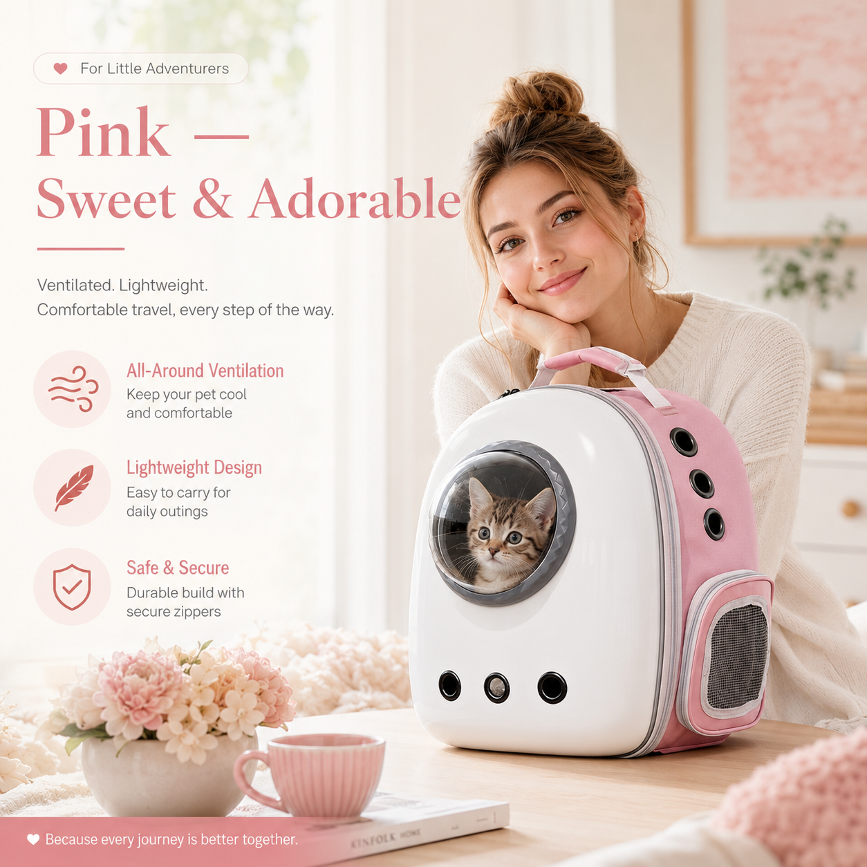 Portable Pet Carrier Backpack
