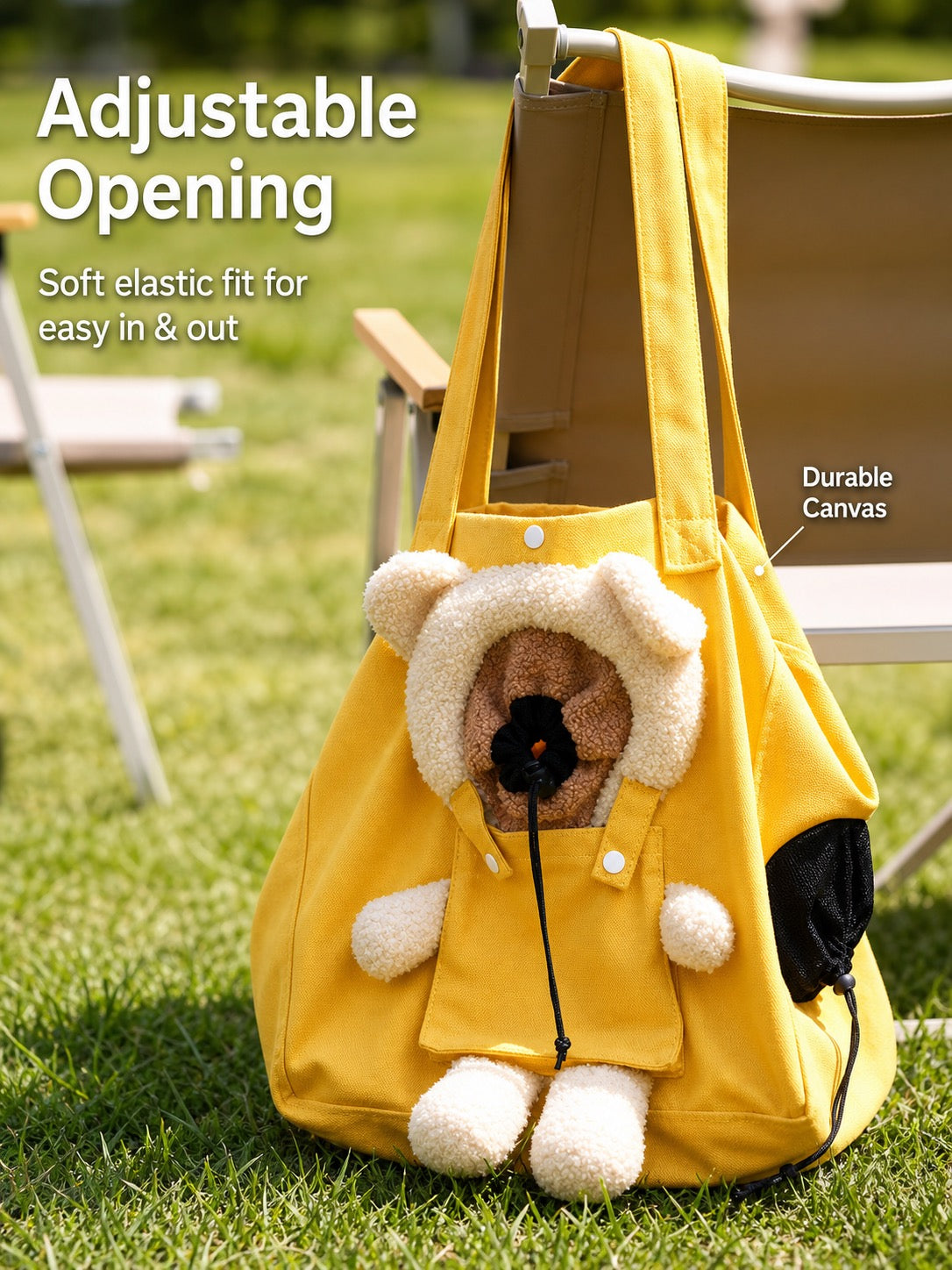 Hands-Free Pet Sling Carrier Bag for Cats & Small Dogs